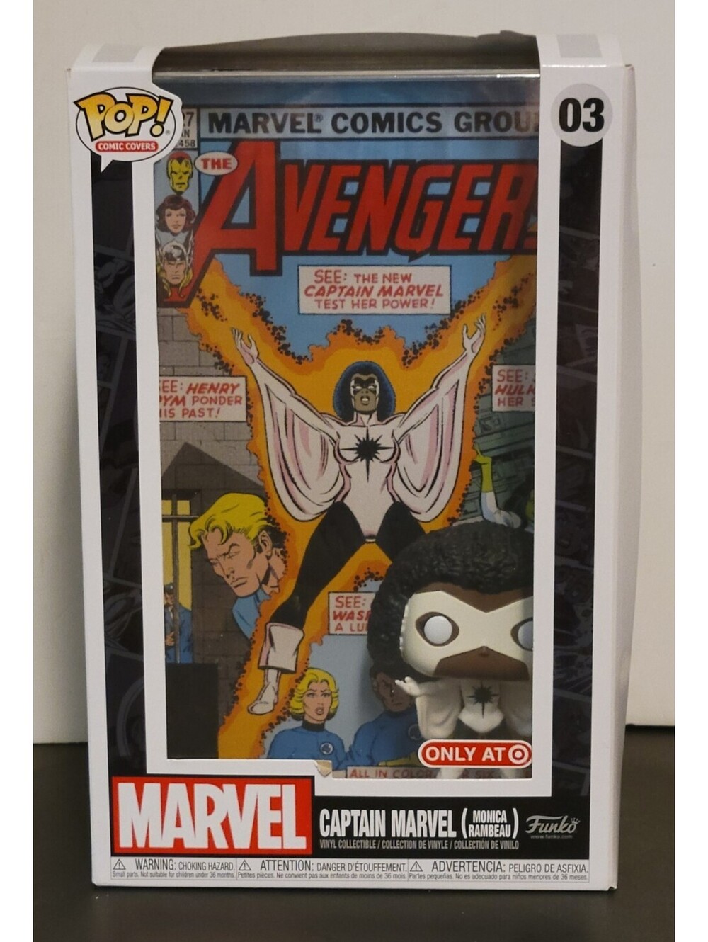 Funko POP! Marvel - Captain Marvel Avengers #03 Comic Cover New In Box (A)